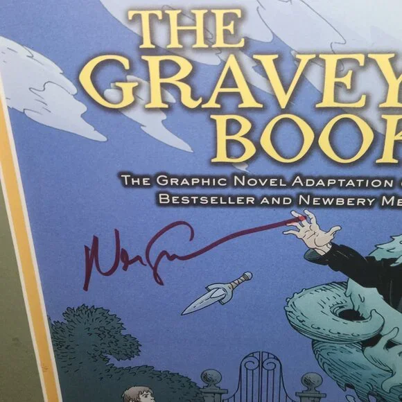 Neil Gaiman Signed Framed Graveyard Book Volume 2 Poster - Picture 2 of 6
